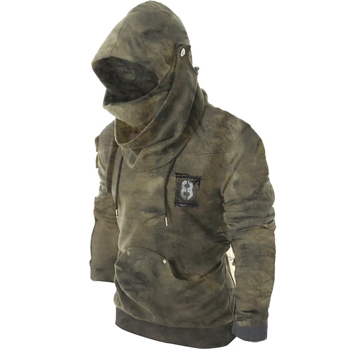 Rivet Long Sleeve Drawstring Hoodie / [viawink] /