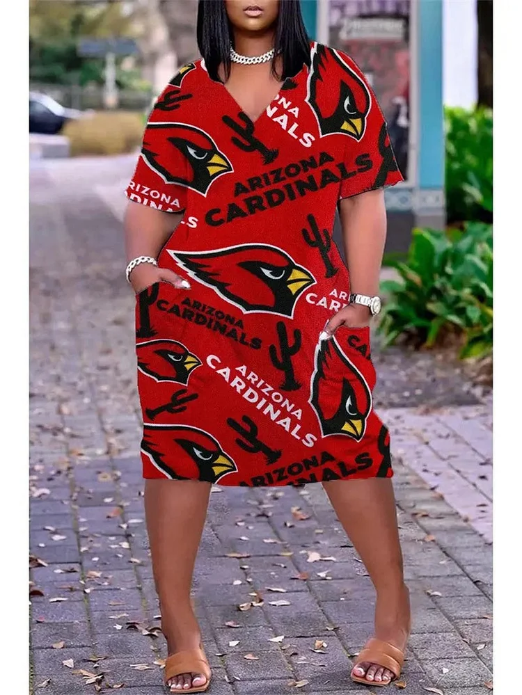 Arizona Cardinals
Limited Edition V-neck Casual Pocket Dress