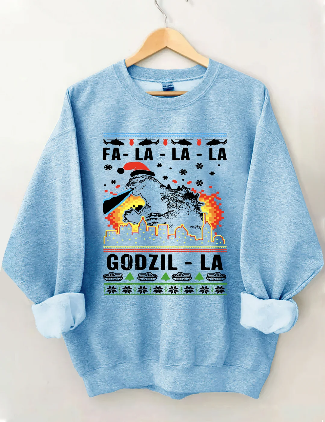 Funny Godzilla Ugly Christmas Sweatshirt