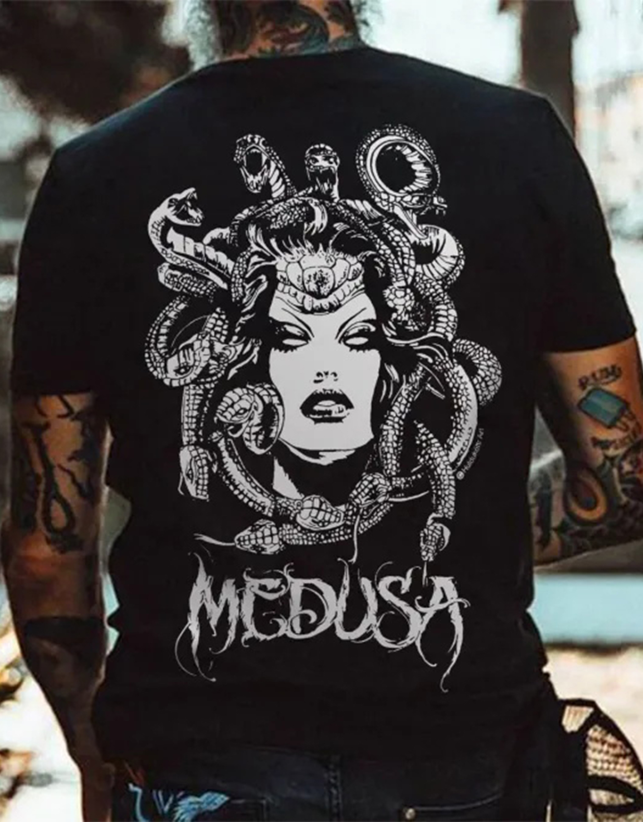 Medusa Print Graphic T-shirt / Rvogue / Rvogue