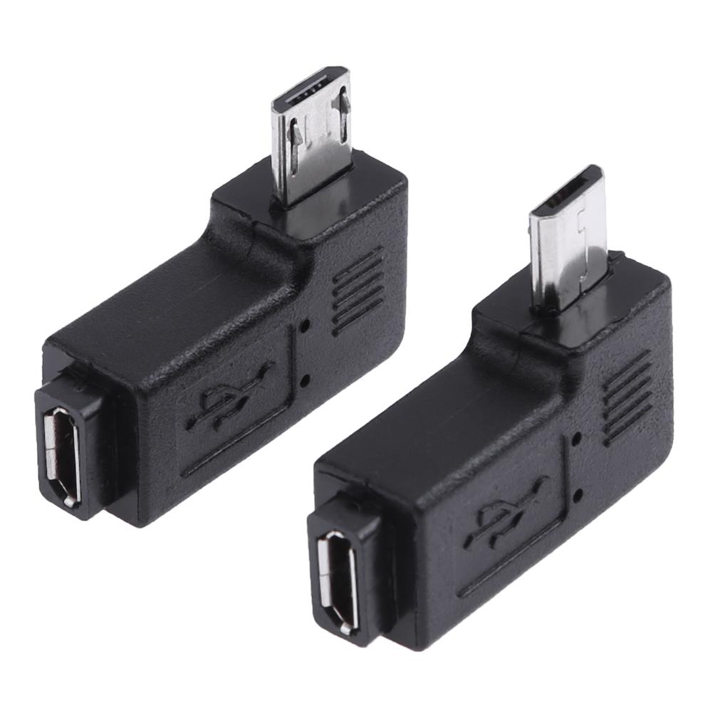 

2pcs 90 Degree Micro USB Female to Micro USB Male Adapter Connector, 501 Original