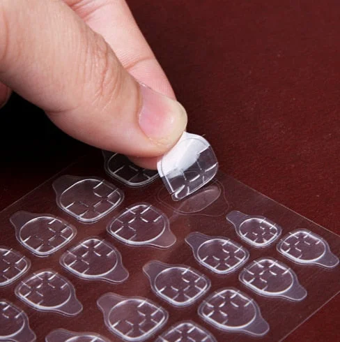 120pcs Double Side Adhesive Glue Sticker Sticky Tape Transparent Nail Glue For Fake False Nails Art Decoration Tools DIY