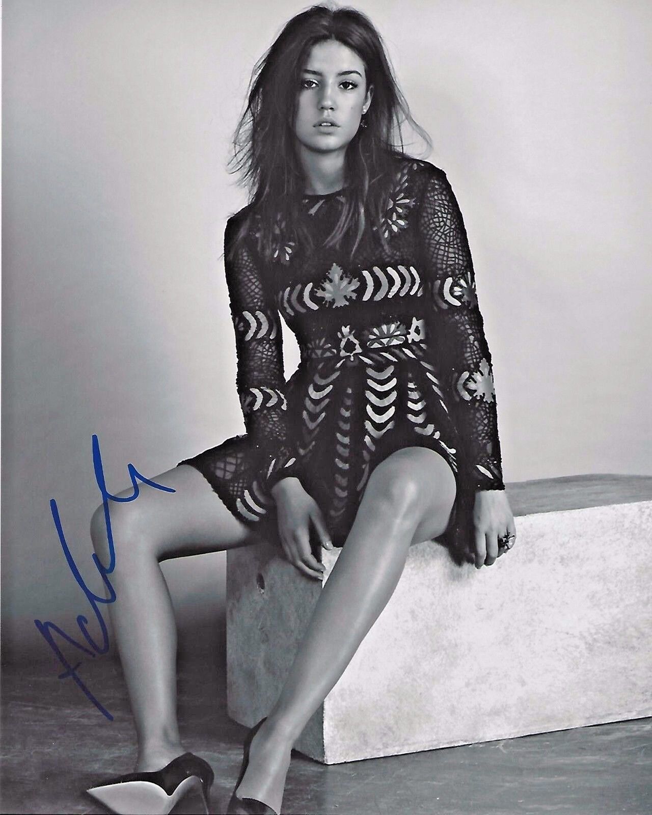 ADELE EXARCHOPOULOS SIGNED THE RACER AND THE JAILBIRD 8X10 Photo Poster painting w/COA PROOF