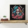 Diamond Painting -DIY Round Drill Rose Skull Girl(35x35cm)