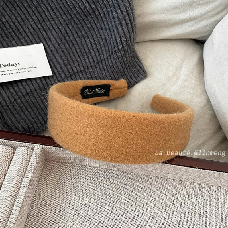 Elegant Retro Solid Color Cloth Hair Band