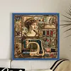 Sewing Machine Woman-14CT Stamped Cross Stitch 40*40cm/15.75*15.75in tapestrymarket