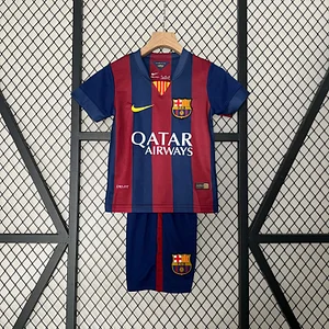 2014/2015 Retro Barcelona Home Football Shirt 1:1 Thai Quality Kids Size