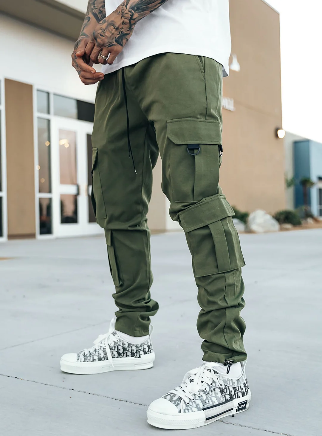 Utility Cargo Pants V10 in Olive