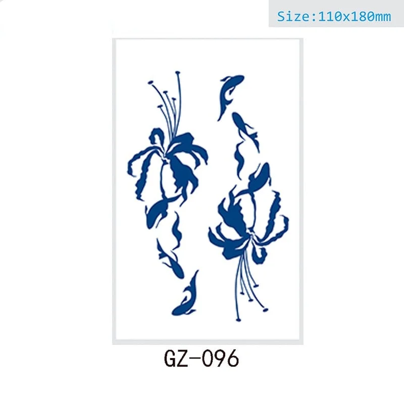 Net Red Herbal Juice Semi-permanent Waterproof Sweat-proof Tattoo Masking Scar Tattoo Sticker Herbal Juice Tattoo Sticker