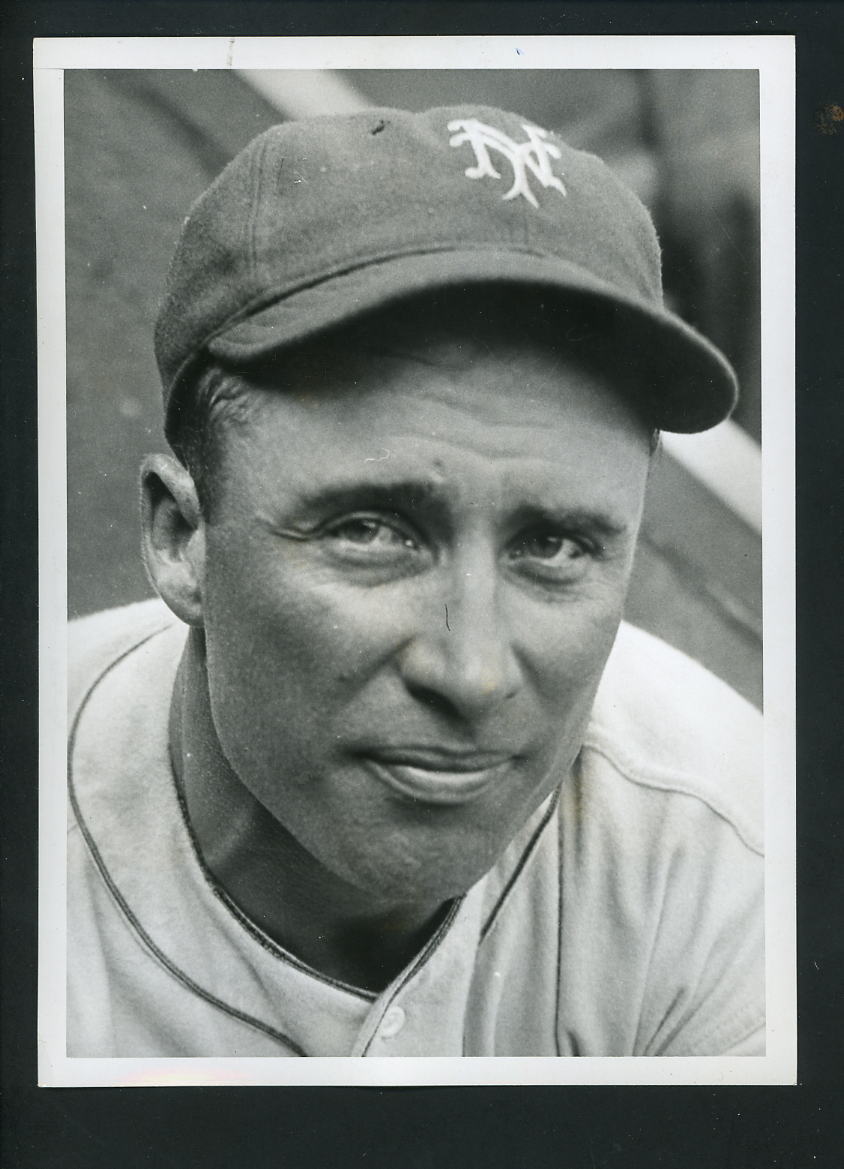 Wally Berger 1937 World Series Press Wire Photo Poster painting New York Giants