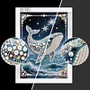 Diamond Painting-DIY Special Shaped Drill Pearl Painting Whale(30x40cm)