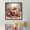 Red And White Checkered Pumpkin-11CT Stamped Cross Stitch 40*40cm/15.75*15.75in tapestrymarket