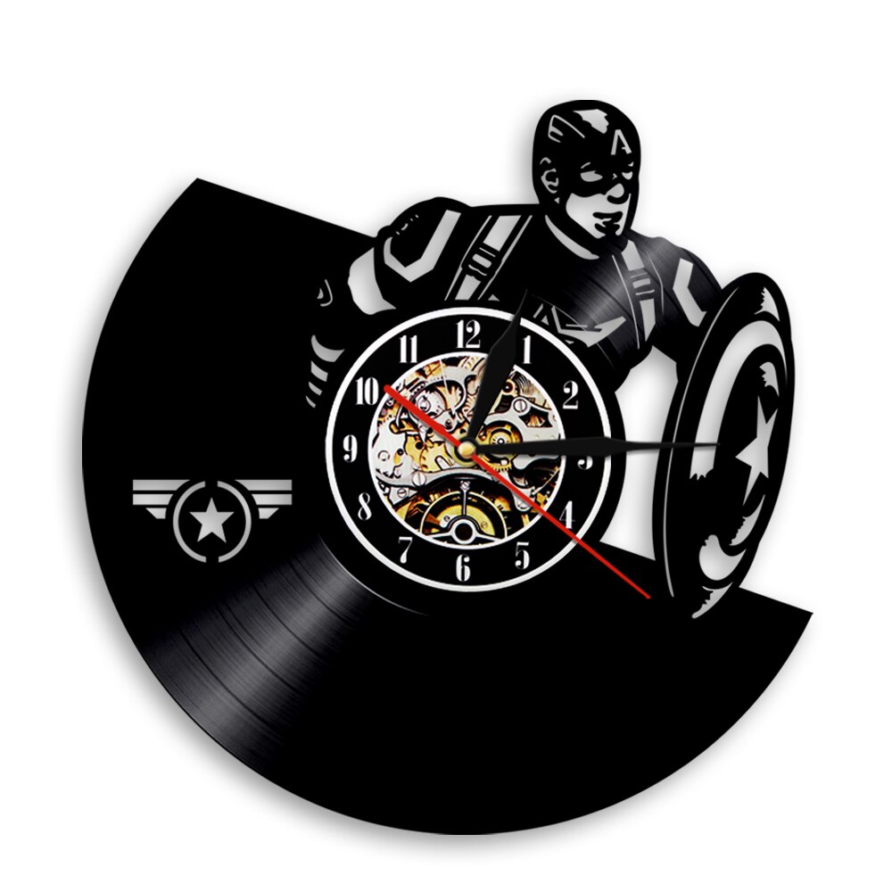 

American Super Soldier - Vinyl Record Wall Clock - Without LED, 501 Original
