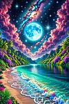 Luxury AB Velvet Diamond Painting Kit - Landscape