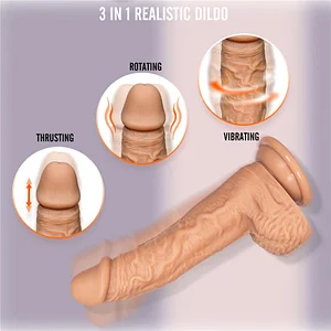 F19 Three Sizes Warming Thrusting Swinging Vibrating Dildo