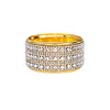 Round Circle Rhinestone Catering Golden Napkin Ring