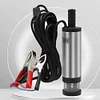 DC 12V Diesel Pump with Clip Oil Extractor for Car Motorbike Boat (Silver)