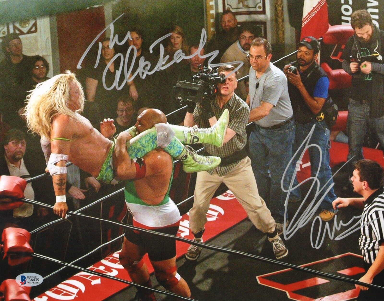 Ernest Miller Signed 11x14 Photo Poster painting BAS COA WWE The Wrestler Movie w/ Mickey Rourke