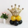 10PCS Graduation Party Decoration Cartoon Black Golden Aluminum Film Latex Balloons Celebration Supplies