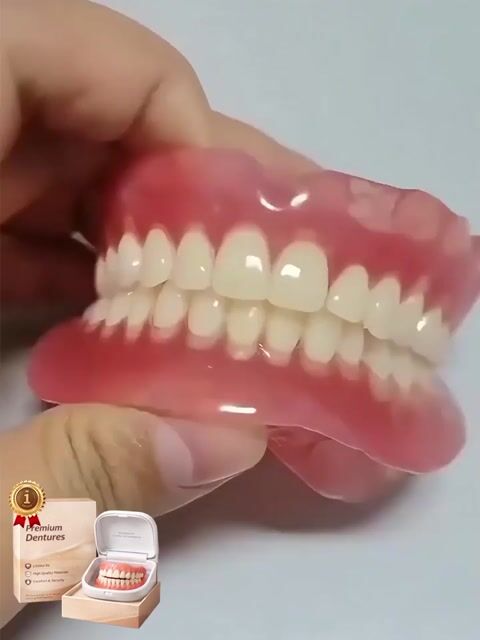 [Comes with Portable Denture Case] ​​Regain Your Smile with Dentures