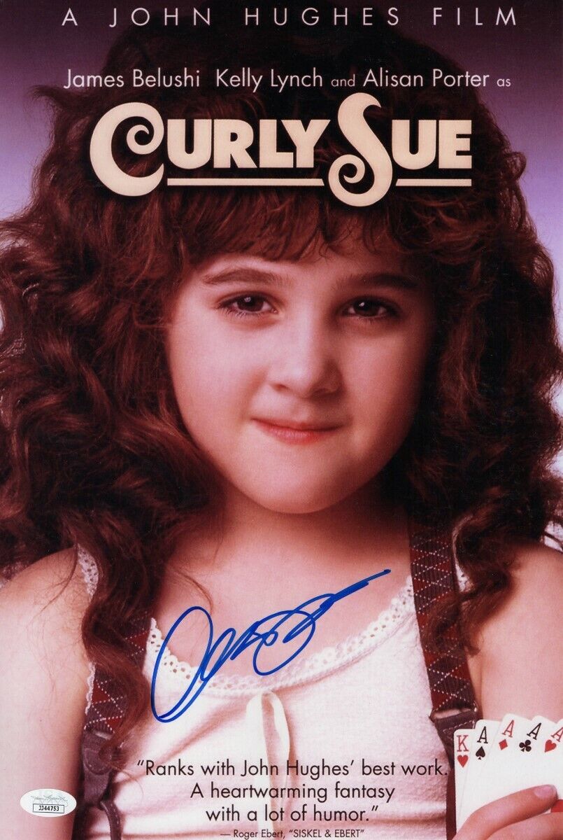 Alisan Porter Signed Autographed 10X15 Photo Poster painting Curley Sue Poster JSA JJ44753