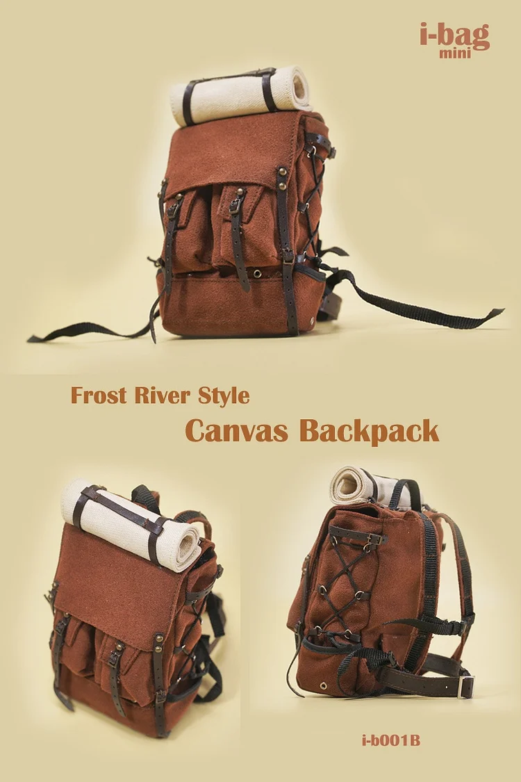PRE-ORDER I-Bag Frost River Style Canvas Backpack 1/6 Scene