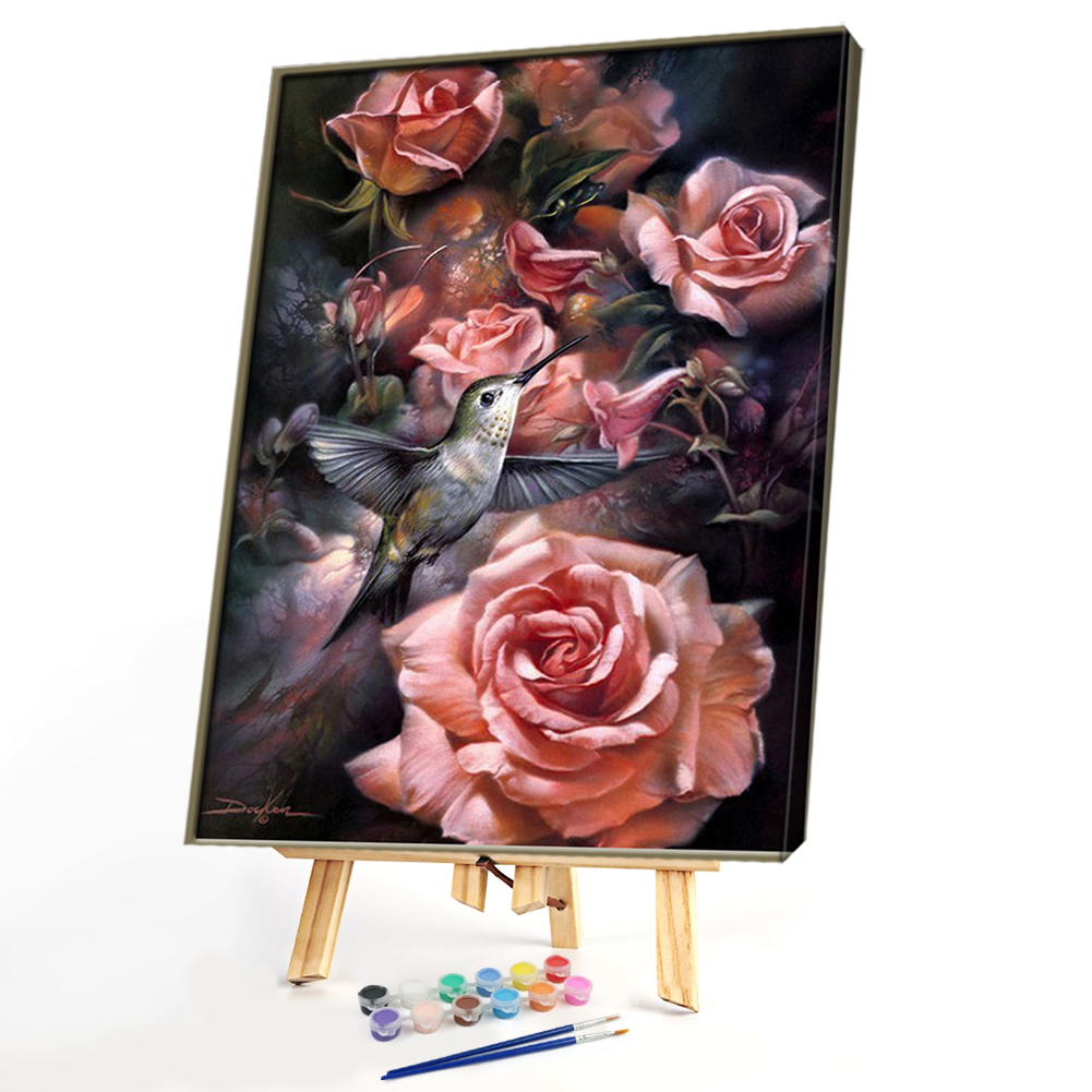 

40*50CM - Paint By Numbers - Rose-Bush, 501 Original