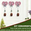 Eiffelturm-Windspiel Metall-Diamant-Kunst-H&auml;ngeanh&auml;nger 5D-DIY-Diamant-Gem&auml;lde-Punkte-Anh&auml;nger f&uuml;r Gartenfensterdekoration