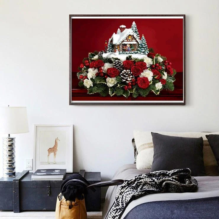 Diamond Painting - Full Round Drill - Rose House(40*30cm)