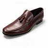 Men's Brown Leather Tassel Loafers