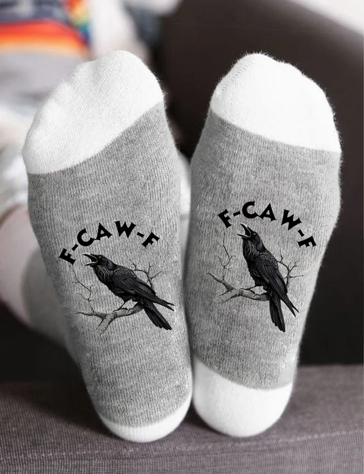 F-Caw-F Raven Socks