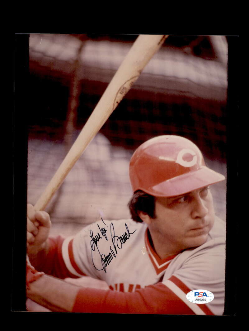 Johnny Bench PSA DNA Coa Signed 8x10 Photo Poster painting Autograph