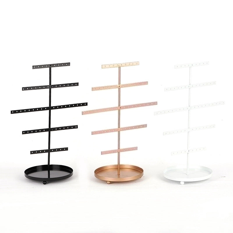 Minimalist Solid Color Metal Jewelry Rack