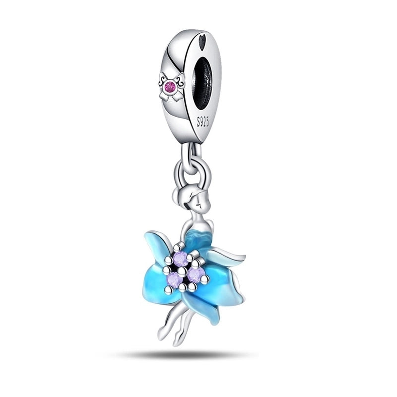 1 Piece 925 Sterling Silver Fairy Fairy Pendant Jewelry Accessories