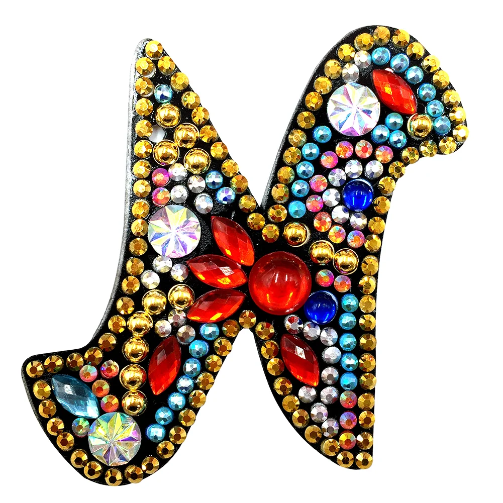 DIY Alphabet Key Chain Diamond Painting Letters Women Bag Keyring Pendant Gift(A-Z)