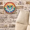 2Pcs DIY Diamond Painting Ornament with Clock Function Home Decor Art Craft