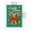 Candy Canes-11CT Stamped Cross Stitch 40*60cm (Big Size)