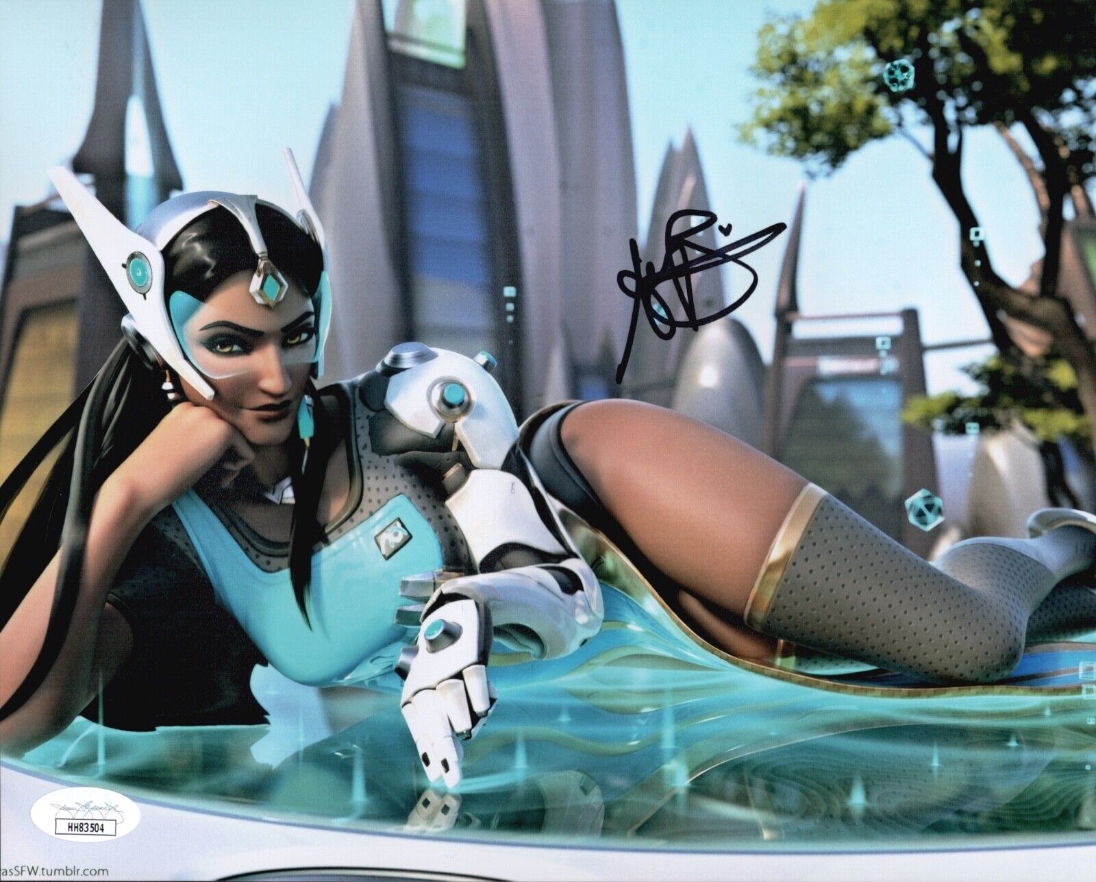 ANJALI BHIMANI Overwatch Signed 8x10 Symmetra Photo Poster painting Autograph JSA COA Cert