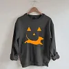 Unisex Dachshund And Halloween Printed Sweatshirt Family Sets
