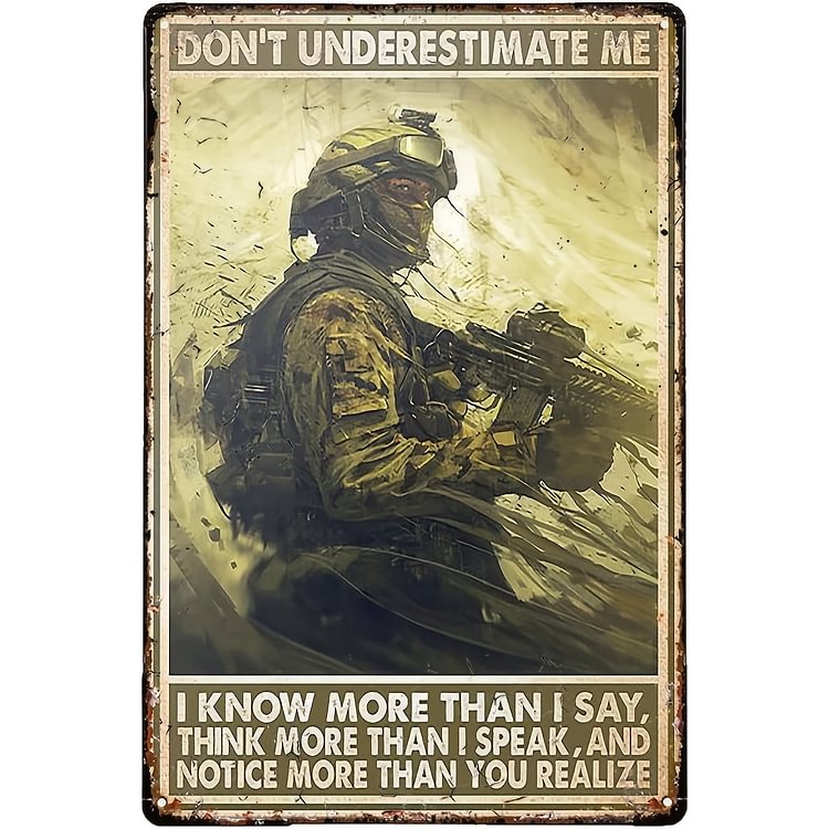 Soldiers - Vintage Tin Signs/Wooden Signs - 8*12Inch/12*16Inch