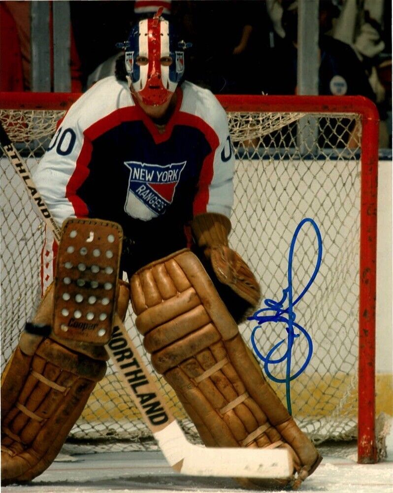 New York Rangers John Davidson Autographed Signed 8x10 NHL Photo Poster painting COA #6