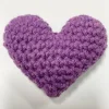 Ornement de coeur au crochet fait main