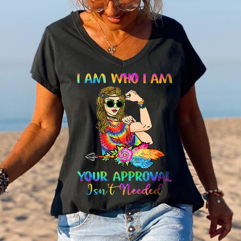 I Am Who I Am Cool Girl Graphic Tees