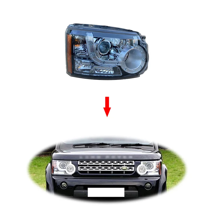 Replacement  headlight headlamp for Rover Discovery 4 2010-2016 LR023536 LR023537 head lamp head light ITN Auto