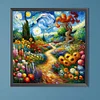 Diamond Painting-Round AB Drill Garden(45*45CM)