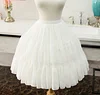 Lolita Cosplay Petticoats Halloween White Black Chiffon Two Bones Lace Short Ball Gown Crinoline Bridal Petticoats Underskirt