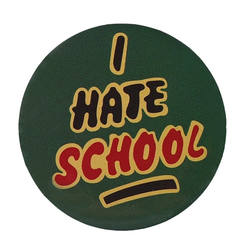 Retro Pin Round Letter Ghost Alloy Plating Unisex Brooches