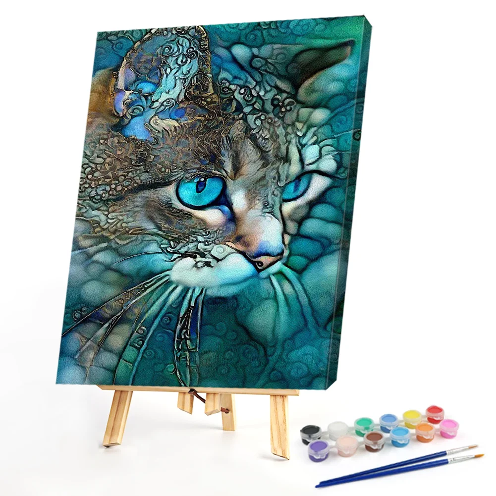 Blue Cat - Paint By Numbers(40*50CM)