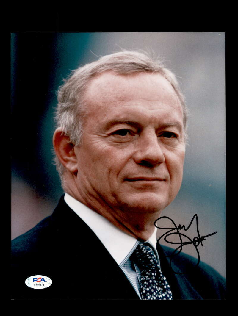 Jerry Jones PSA DNA Coa Signed Dallas Cowboys 8x10 Autograph Photo Poster painting