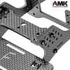 AMK RC Chassis Kit Frame Girder LCG Carbon Fiber for 1/10 RC Rock Crawle, Gen3 Carbon Fiber LCG Chassis Rails Kit, Lightweight Thickened Cheater Rigs Frame Rails for 1/10 RC Rock Crawler Axial SCX10